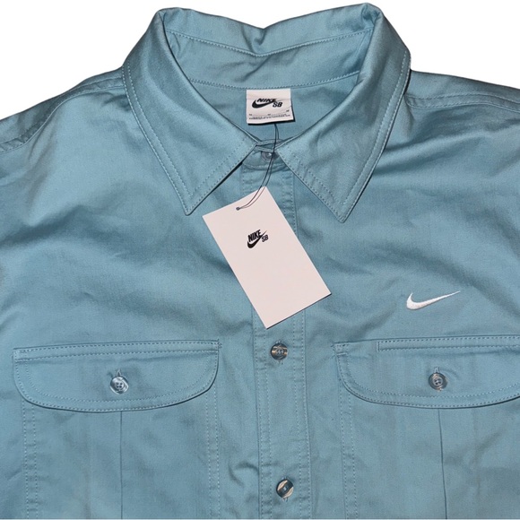 Nike SB Woven Skate Long-Sleeve Button Up DQ6287-494 - Picture 5 of 10